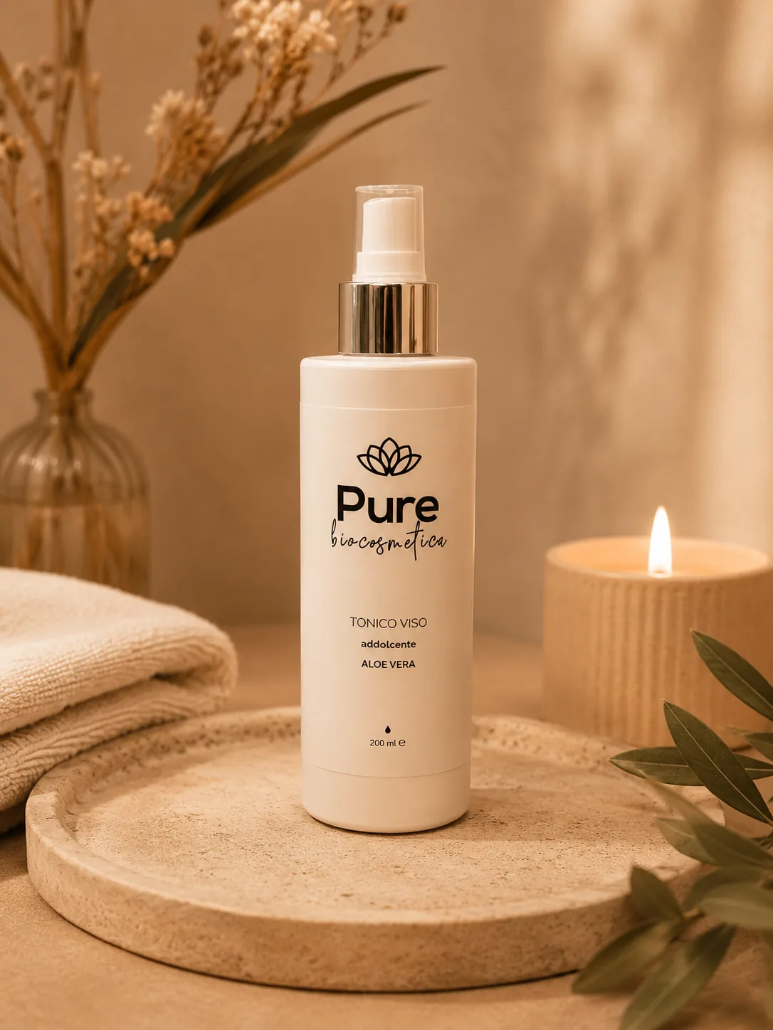 Tonico viso Pure biocosmetica all'aloe vera