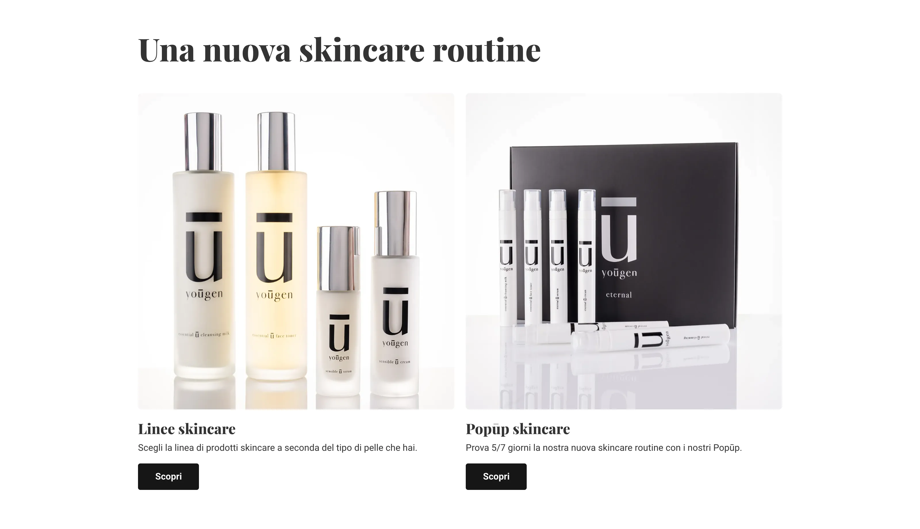 Una nuova skincare routine: le linee complete e i Popūp da cinque o sette giorni